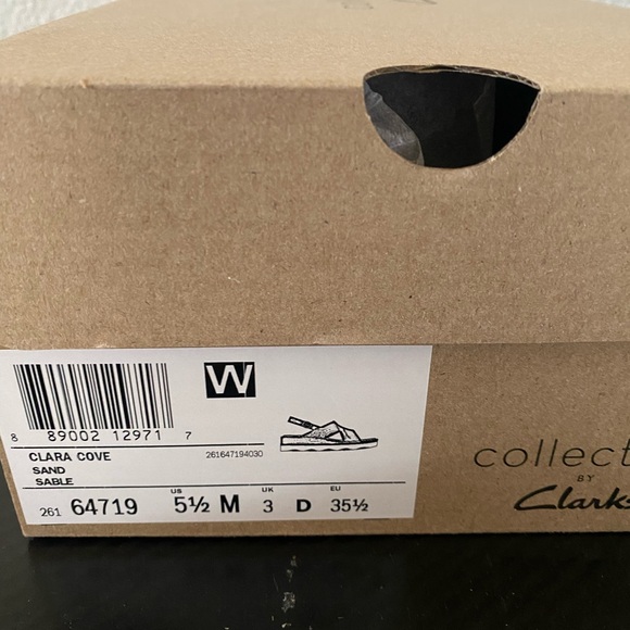 Women’s Clark’s open toe wedge shoe
Size 5 1/2 new steel in box - Picture 6 of 6